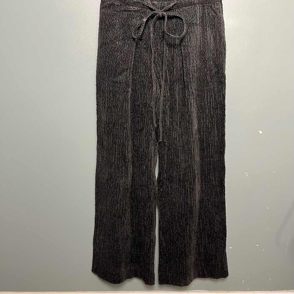 Missing You Already Corduroy Square Neck Jumpsuit Charcoal Gray Women’s Size S - Picture 4 of 12